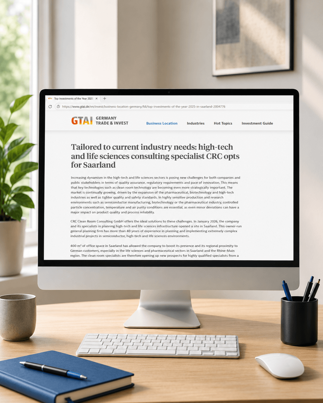 CRC als Schlüsselpartner für Hightech-Investitionen im Saarland